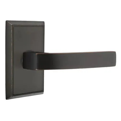 Emtek Breslin Lever with Rectangular Rose by Emtek