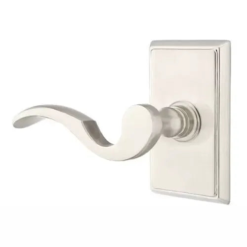Emtek Cortina Door Lever with Rectangular Rose by Emtek