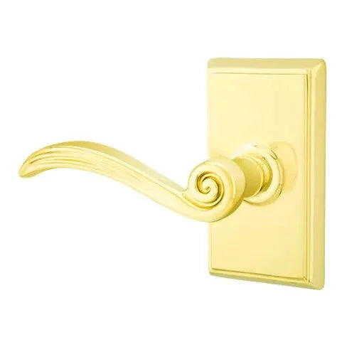 Emtek Elan Lever with Rectangular Rose by Emtek