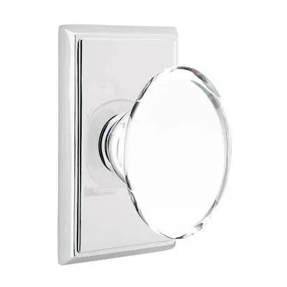 Emtek Hampton Door Knob with Rectangular Rose by Emtek