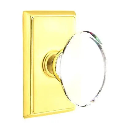 Emtek Hampton Door Knob with Rectangular Rose by Emtek