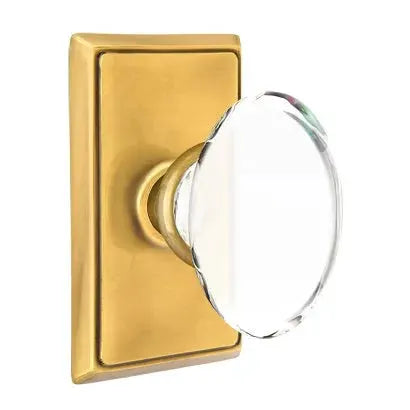 Emtek Hampton Door Knob with Rectangular Rose by Emtek