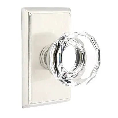 Emtek Lowell Door Knob with Rectangular Rose by Emtek