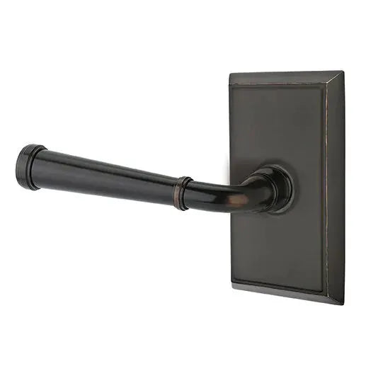 Emtek Merrimack Lever with Rectangular Rose by Emtek