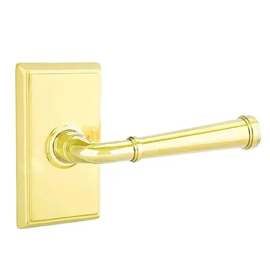 Emtek Merrimack Lever with Rectangular Rose by Emtek