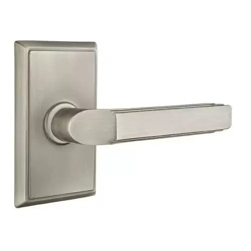 Emtek Milano Door Lever with Rectangular Rose by Emtek