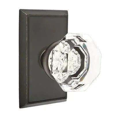 Emtek Old Town Door Knob with Rectangular Rose by Emtek