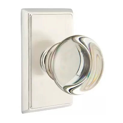 Emtek Providence Door Knob with Rectangular Rose by Emtek