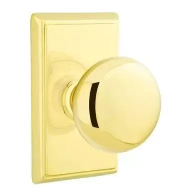 Emtek Providence Door Knob with Rectangular Rose by Emtek