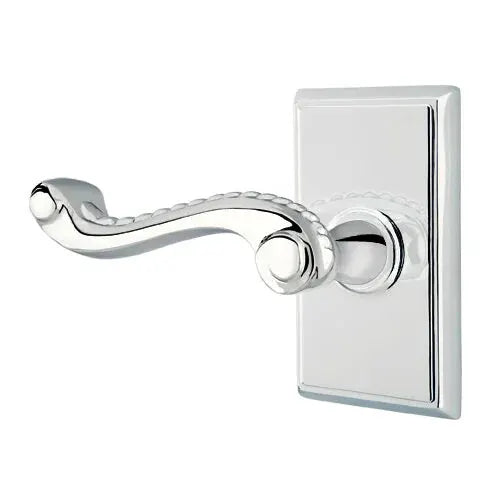 Emtek Rope Lever with Rectangular Rose by Emtek