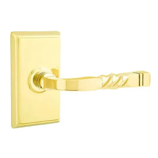 Emtek Sante Fe Lever with Rectangular Rose by Emtek