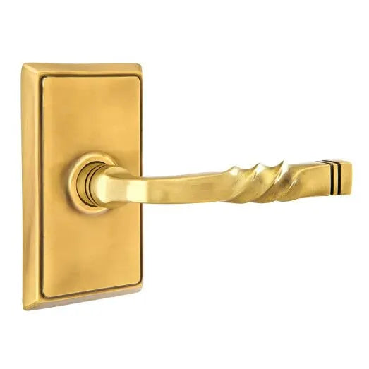 Emtek Sante Fe Lever with Rectangular Rose by Emtek