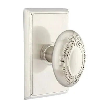 Emtek Victoria Knob with Rectangular Rose by Emtek