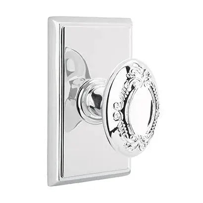 Emtek Victoria Knob with Rectangular Rose by Emtek