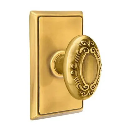 Emtek Victoria Knob with Rectangular Rose by Emtek
