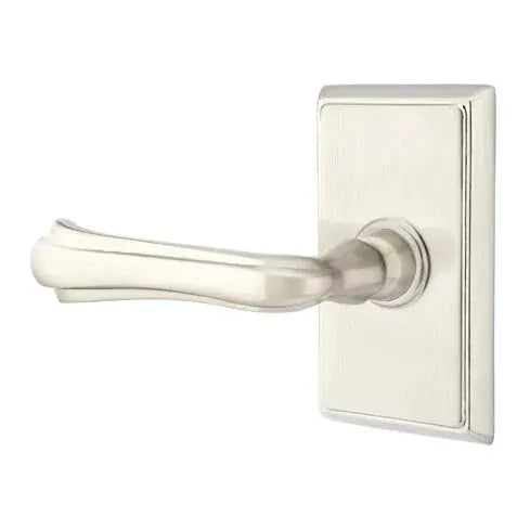 Emtek Wembley Lever with Rectangular Rose by Emtek