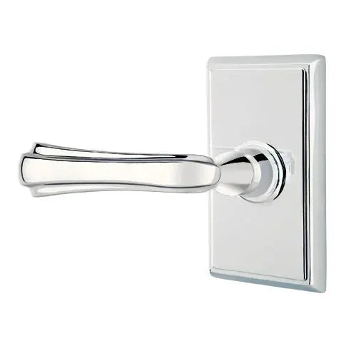 Emtek Wembley Lever with Rectangular Rose by Emtek