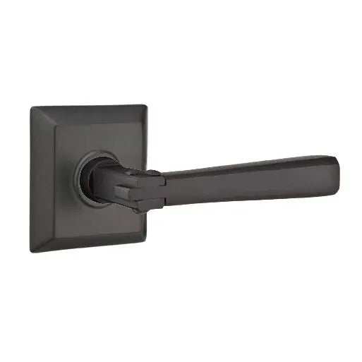 flat black door levers