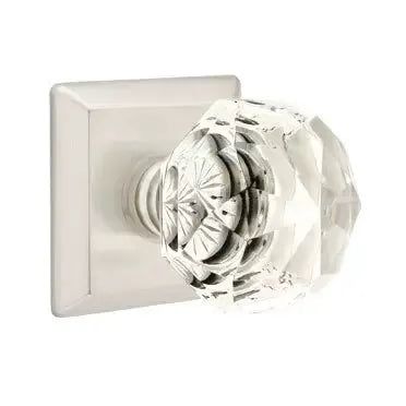 Emtek Diamond Door Knob with Quincy Rose by Emtek