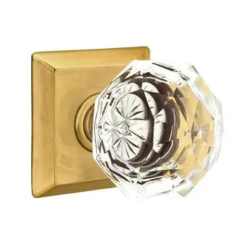 Emtek Diamond Door Knob with Quincy Rose by Emtek