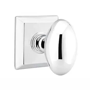 Emtek Egg Door Knob with Quincy Rose by Emtek