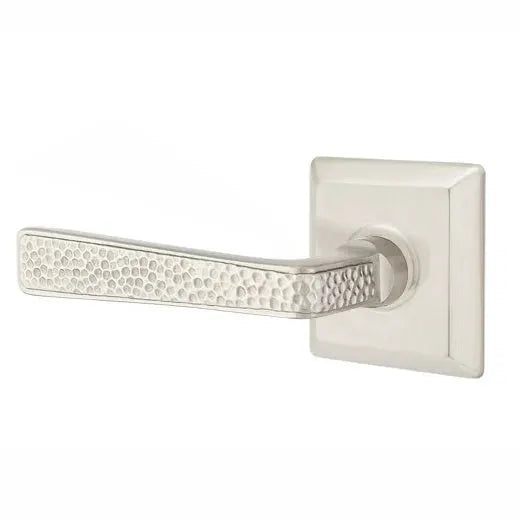 Emtek Hammered Door Lever with Quincy Rose by Emtek