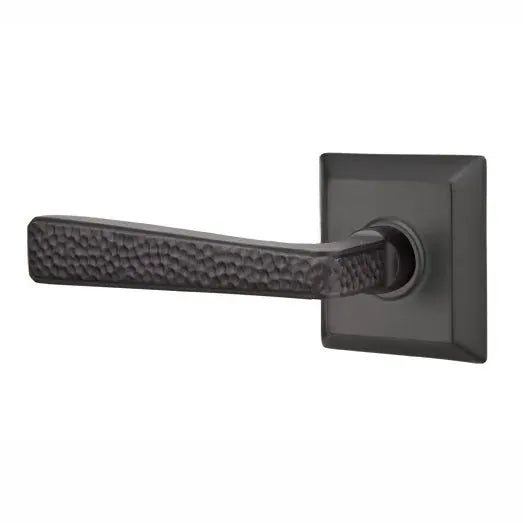 Emtek Hammered Door Lever with Quincy Rose by Emtek