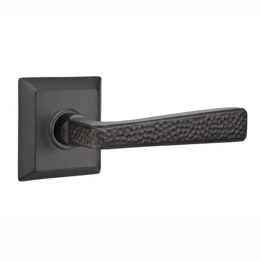 flat black door levers