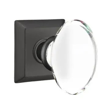 Emtek Hampton Door Knob with Quincy Rose by Emtek