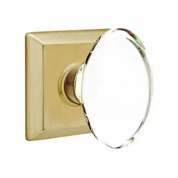 Emtek Hampton Door Knob with Quincy Rose by Emtek