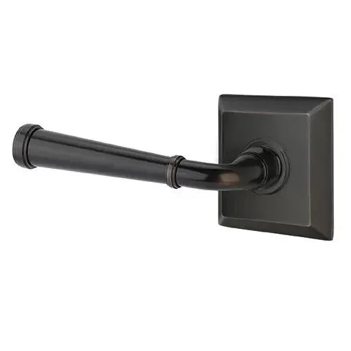 Emtek Merrimack Lever with Quincy Rose by Emtek