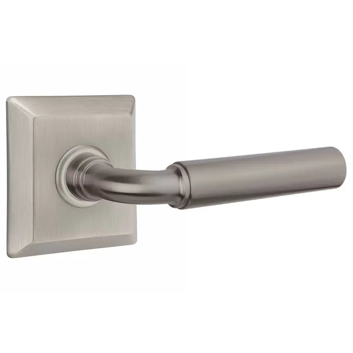 Emtek Smooth Lever with R-Bar Stem and Quincy Rose by Emtek
