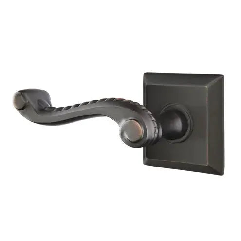 Emtek Rope Lever with Quincy Rose by Emtek
