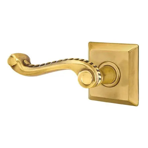 Emtek Rope Lever with Quincy Rose by Emtek