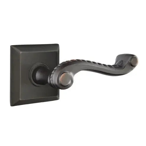 Emtek Rope Lever with Quincy Rose by Emtek