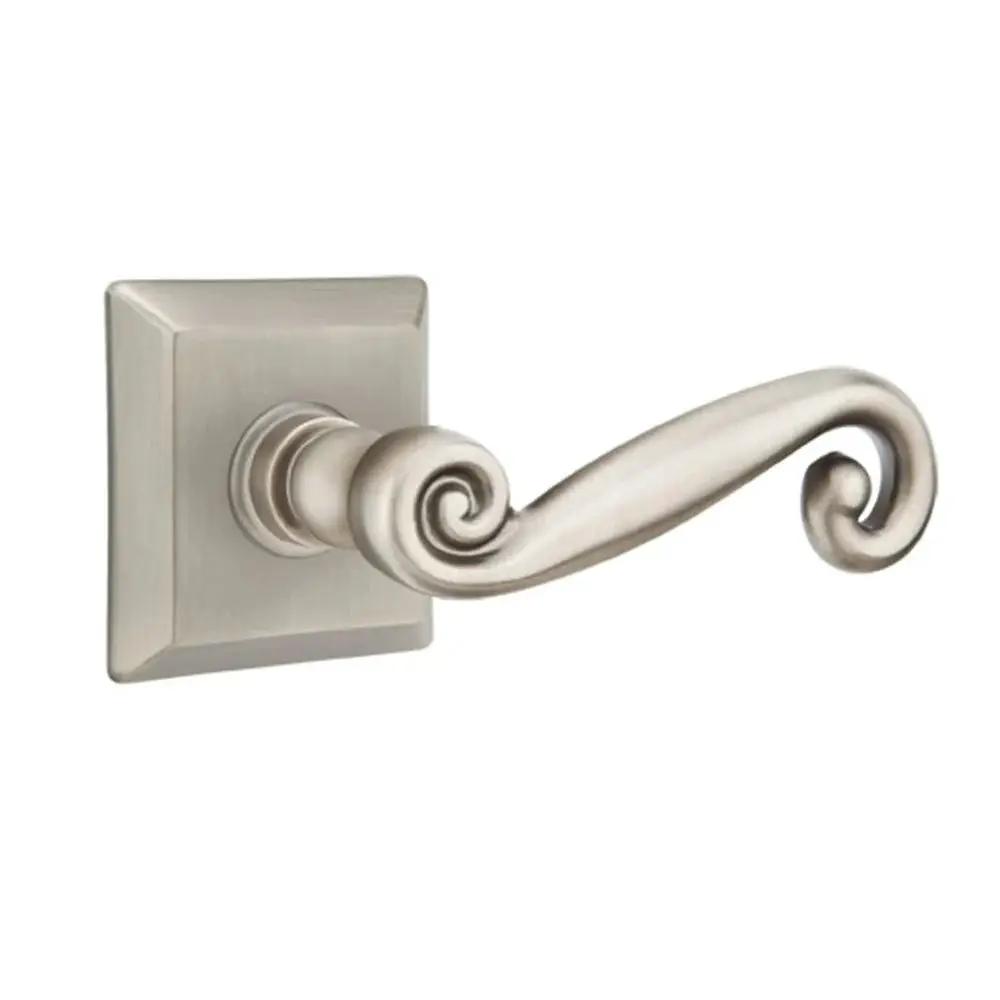 Emtek Rustic Door Lever with Quincy Rose by Emtek