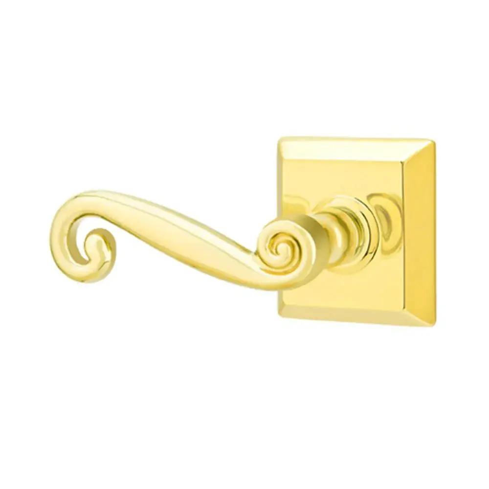 Emtek Rustic Door Lever with Quincy Rose by Emtek