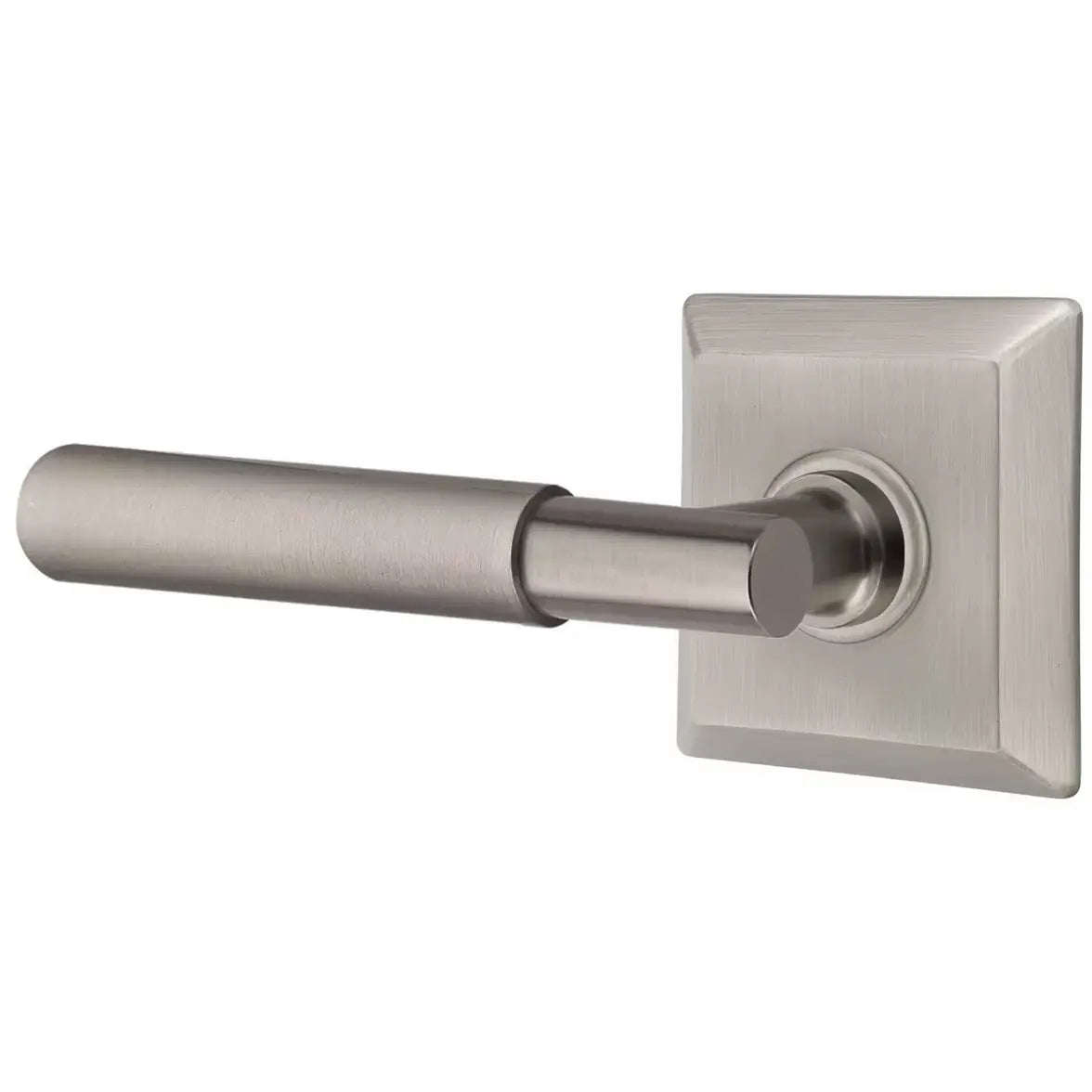 Emtek Smooth Lever with T-Bar Stem and Quincy Rose by Emtek