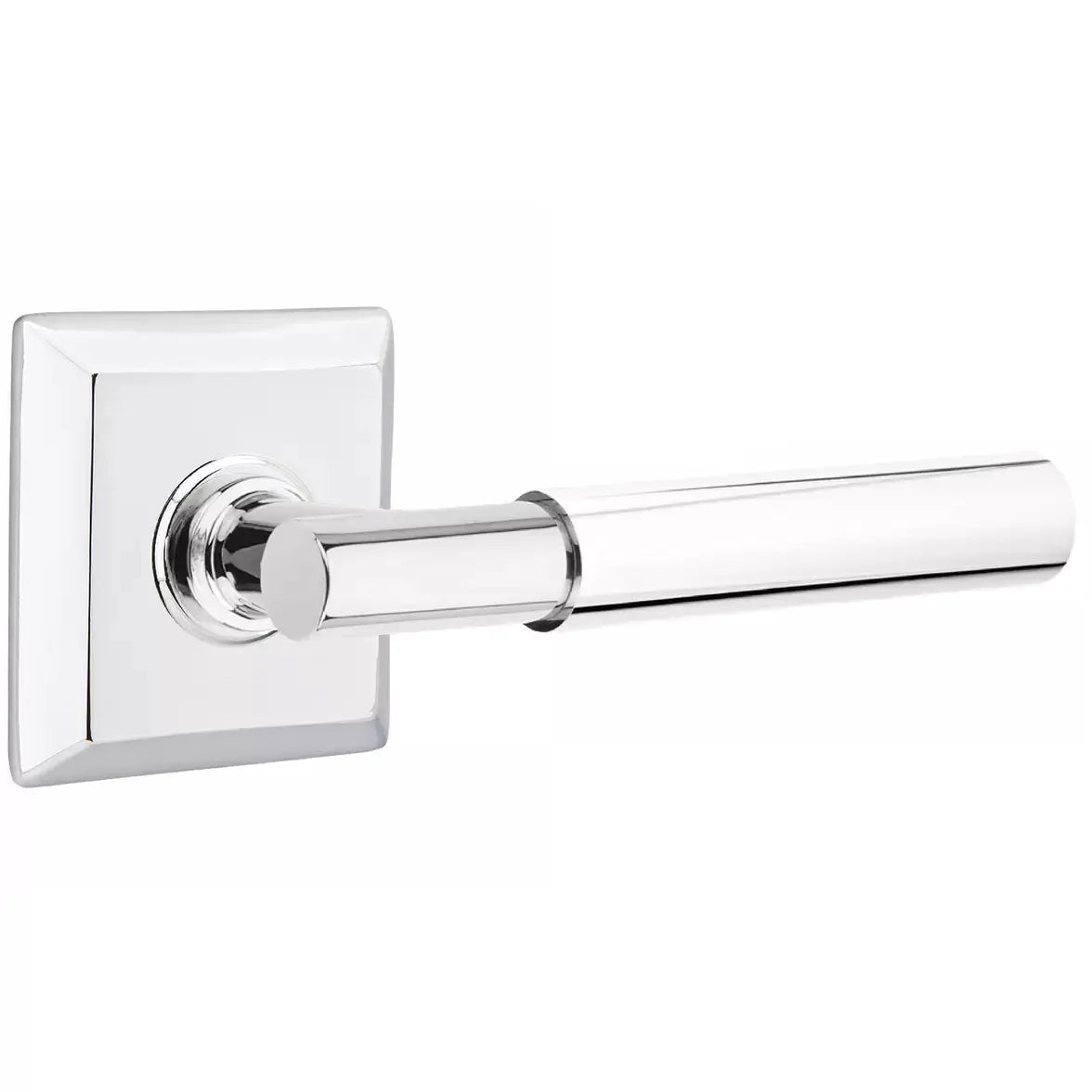 polished chrome lever