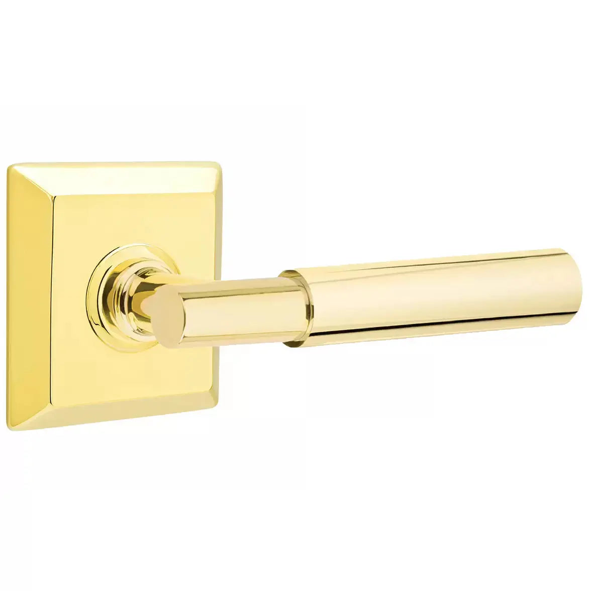 Emtek Smooth Lever with T-Bar Stem and Quincy Rose by Emtek