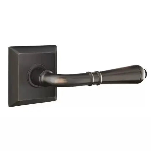 Emtek Turino Door Lever with Quincy Rose by Emtek