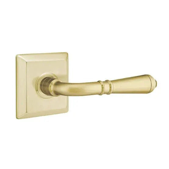 Emtek Turino Door Lever with Quincy Rose by Emtek