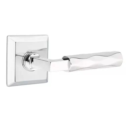 polished chrome lever