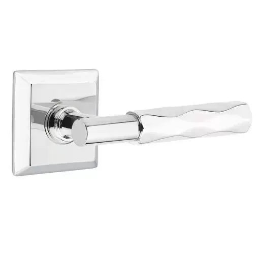 polished chrome lever