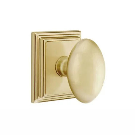 Emtek Egg Door Knob with Wilshire Rose by Emtek