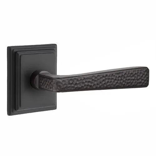 flat black door levers