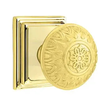 Emtek Lancaster Knob with Wilshire Rose by Emtek