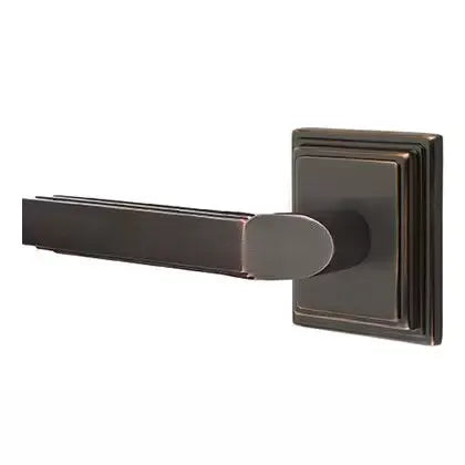 Emtek Milano Door Lever with Wilshire Rose by Emtek