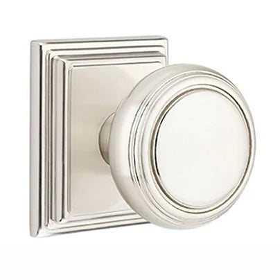 Emtek Norwich Door Knob with Wilshire Rose by Emtek