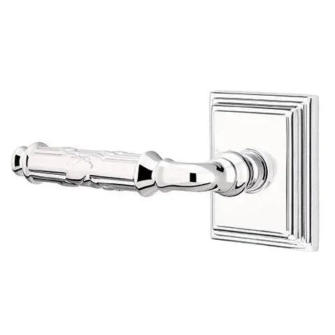 Emtek Ribbon and Reed Lever with Wilshire Rose by Emtek
